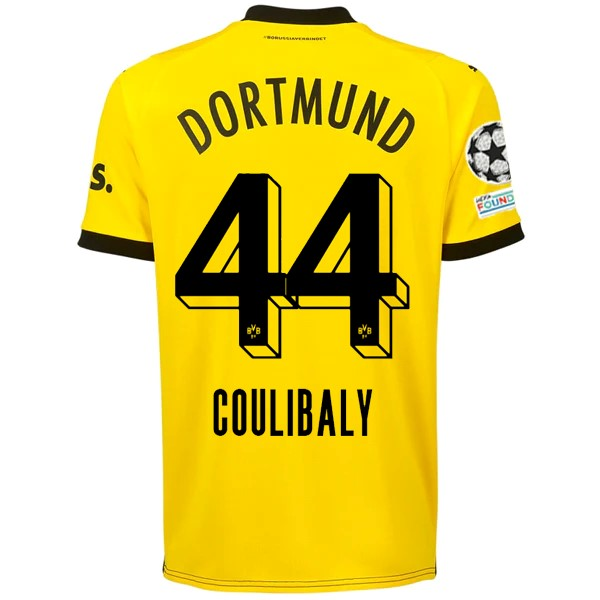 Puma Borussia Dortmund Soumaïla Coulibaly Home Jersey w/ Champions League Patche