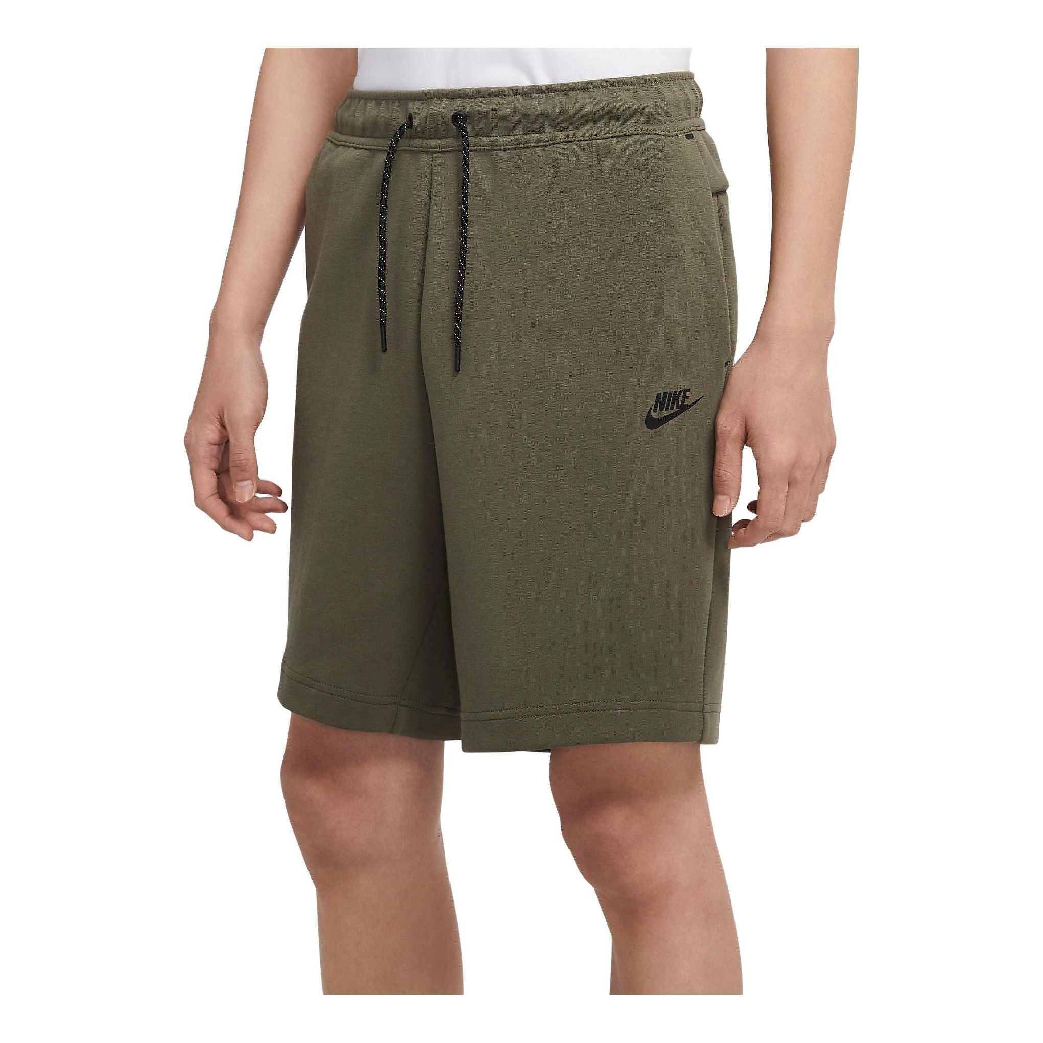Image of Nike NSW Tech Fleece Shorts 'Olive Marsh' CU4503-380