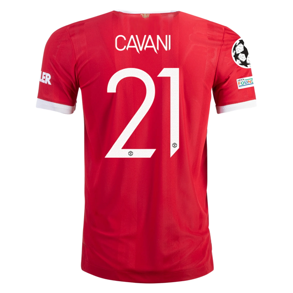 adidas Authentic Manchester United Edison Cavani Home Jersey w/ Champions League