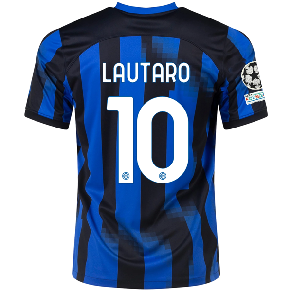 Nike Inter Milan Lautaro Martínez Home Jersey w/ Champions League + Copa Italia