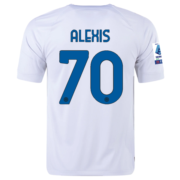 Nike Inter Milan Alexis Sanchez Away Jersey w/ Series A + Copa Italia Patches 23