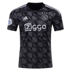 Image of adidas Ajax Steven Berghuis Ausweichtrikot mit Eredivise League Patch 23/24 (Schwarz)