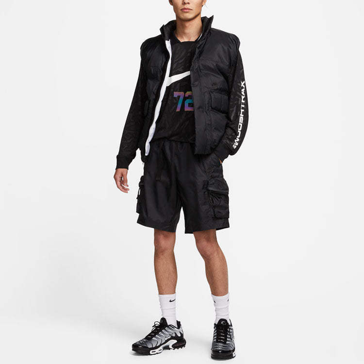 Image of Nike Sportswear Tech Pack Cargo Pocket Shorts 'Black' DX0230-010