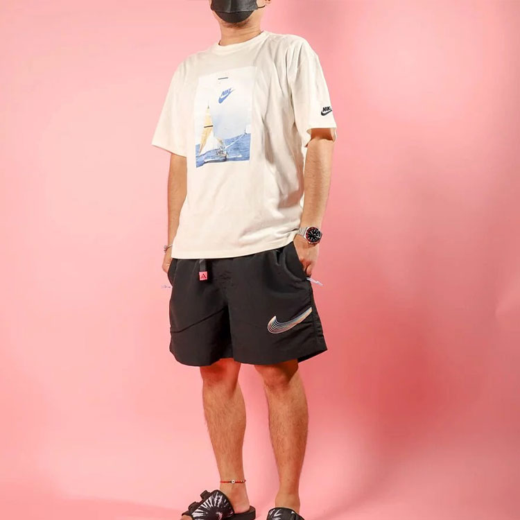 Image of Men's Nike Outdoor Functional waterproof Pocket Logo Athleisure Casual Sports Sh