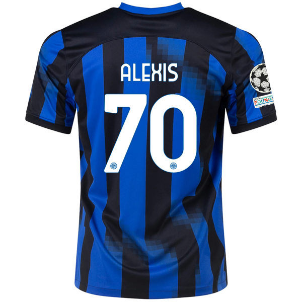 Nike Inter Milan Alexis Sánchez Home Jersey w/ Champions League + Copa Italia Pa