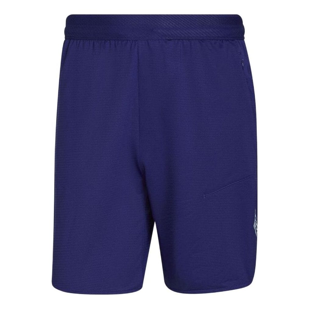 Image of Lockere, lässige Shorts mit geradem Bein und adidas Logo für Herren, Marineblau, HC4224
