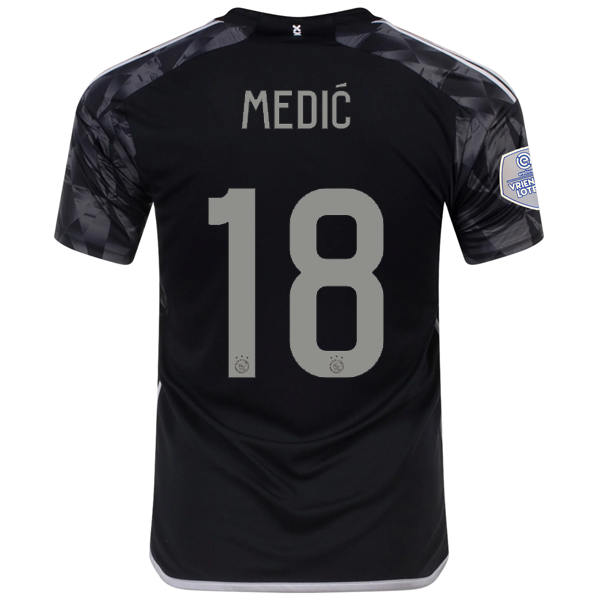 adidas Ajax Jakov Medić Drittes Trikot mit Eredivisie-League-Patch 23/24 (Schwarz)