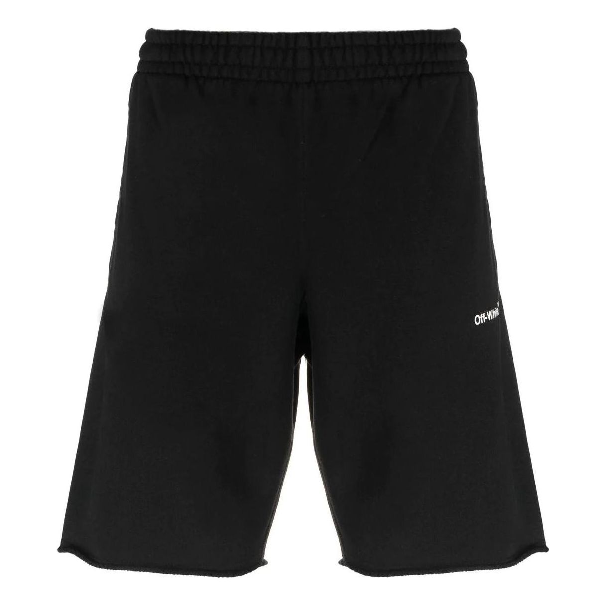 OFF-WHITE Logo Chain Arrow Straight Sports Shorts Black OMCI006F22FLE0051001