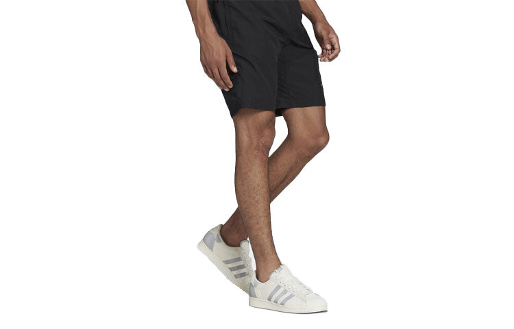 Image of adidas originals Solid Color Cotton Sports Breathable Shorts Black HF4767