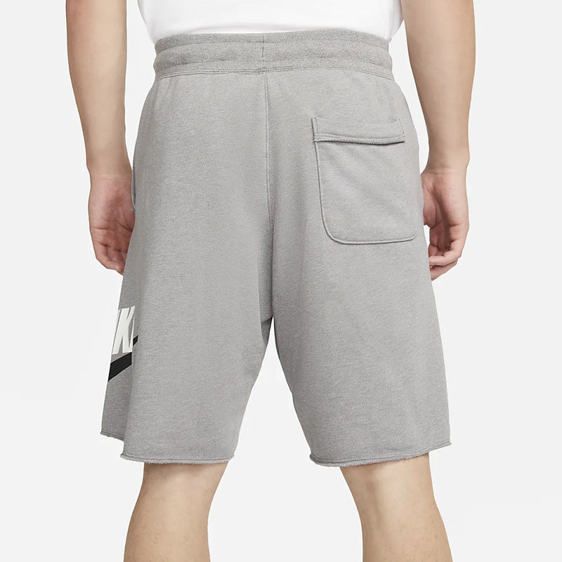 Image of Men's Nike Lacing Breathable Logo Sports Shorts Gray DM6817-029