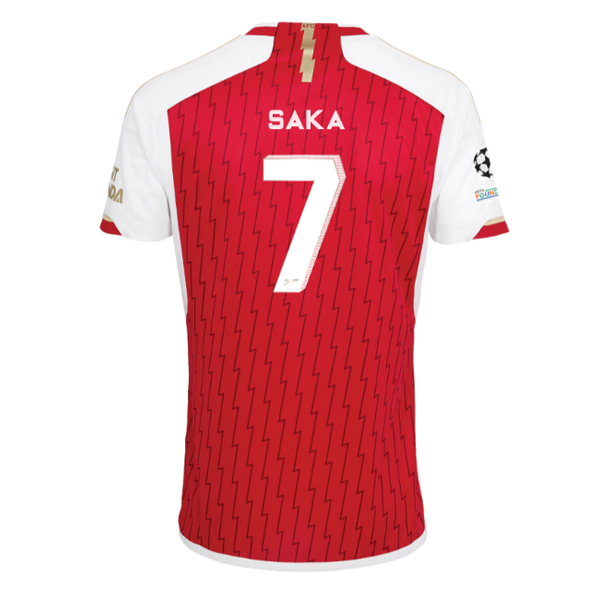 adidas Arsenal Bukayo Saka Home Jersey 23/24 w/ Champions League Patches (Better