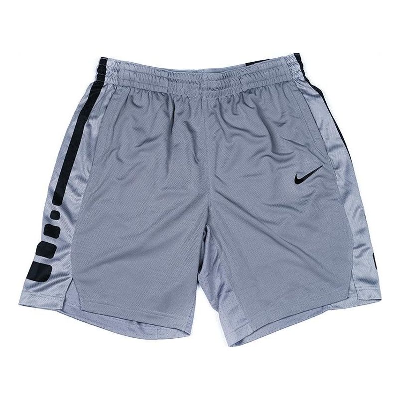 Image of Nike Elite Stripe Dri-FIT Basketball Shorts 'Cool Grey' AT3393-065