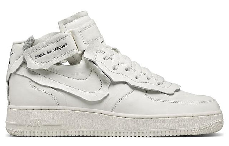 Image of Nike Comme des Garons x Air Force 1 Mid 'Triple White' DC3601-100