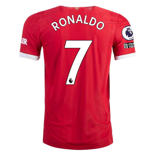 adidas Authentic Manchester United Cristiano Ronaldo Home Jersey w/ EPL + No Roo