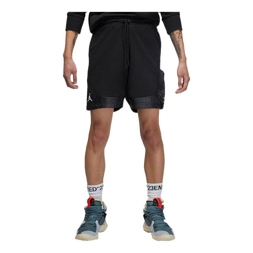 Image of Men's Air Jordan Splicing Casual Sports Shorts Black DM1862-010