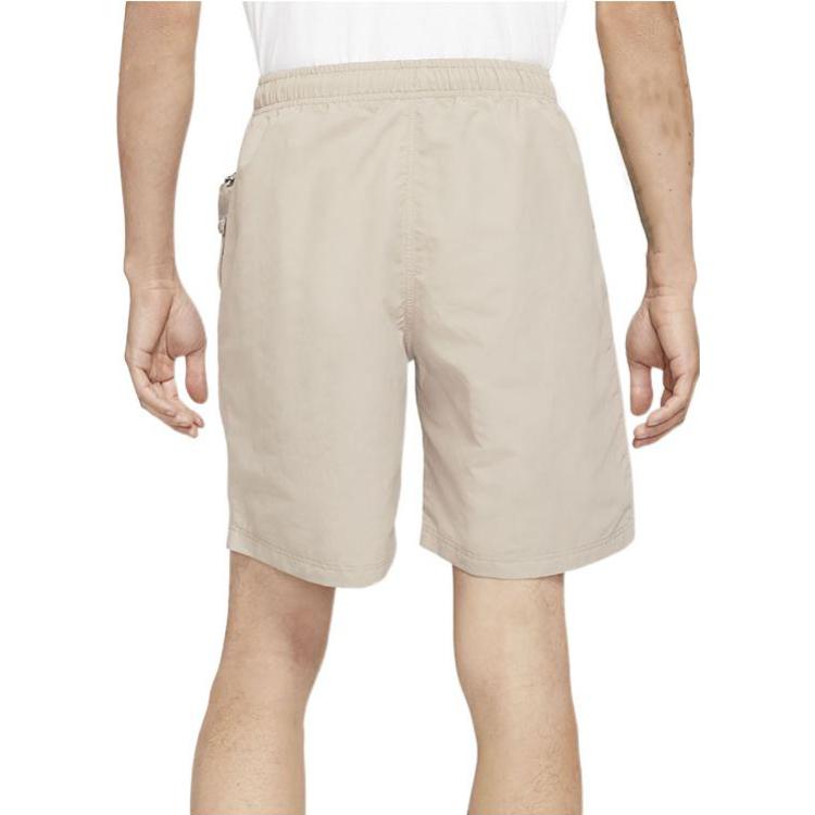Men's Nike Logo Micro Mark Breathable Solid Color Shorts Yellow DM4402-245