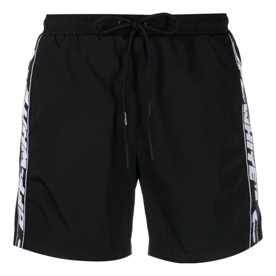Image of OFF-WHITE Logo-Tape Swim Shorts OMFA015C99FAB00110011001