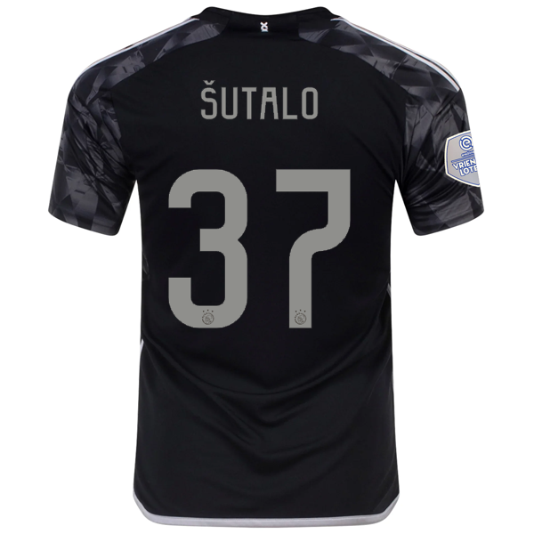 adidas Ajax Josip Šutalo Drittes Trikot mit Eredivise League Patch 23/24 (Schwarz)