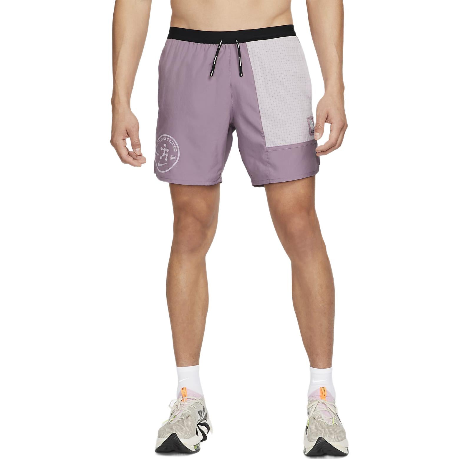 Image of Men's Nike Splicing Contrasting Colors Casual Purple Straight Shorts DM4663-565
