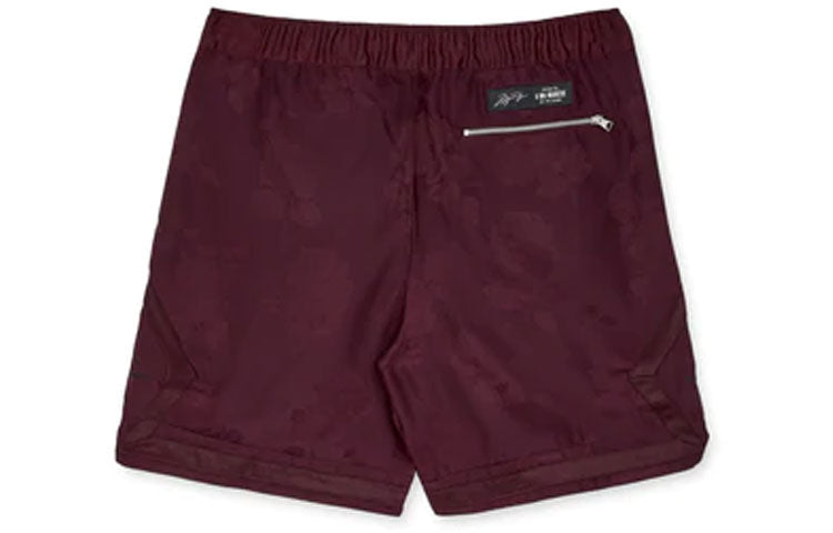 Image of Men's Jordan x A Ma Manire Crossover Solid Color Drawstring Lacing Sports Shorts