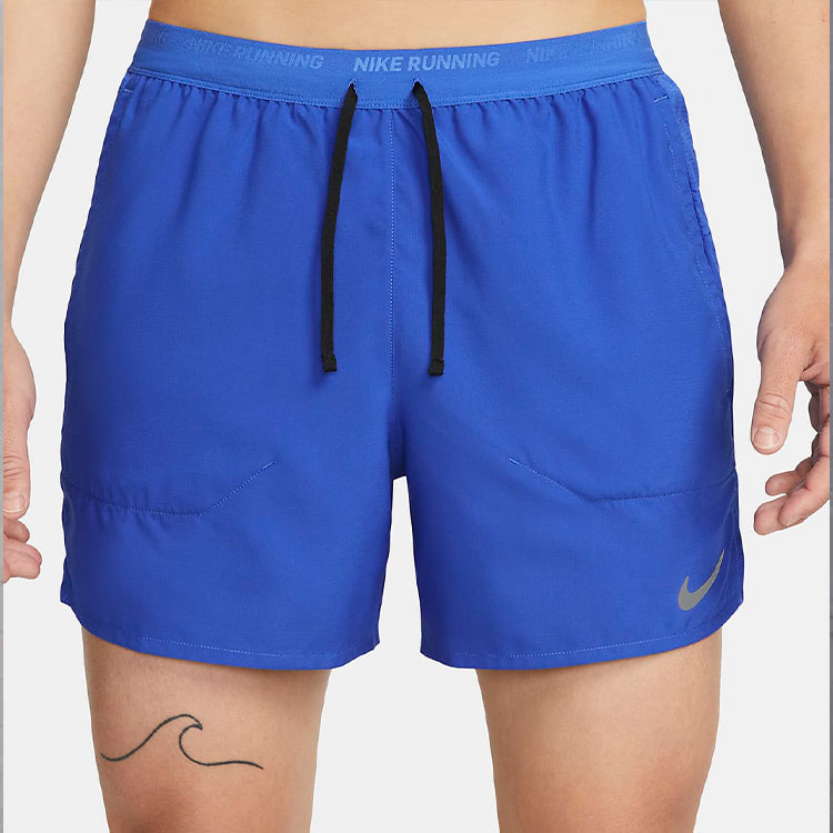 Image of Men's Nike Solid Color Logo Printing Casual Sports Shorts Blue DM4756-480