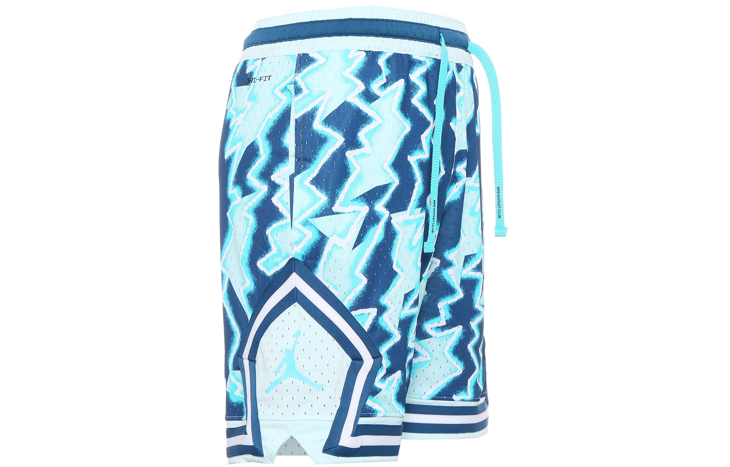 Image of Air Jordan Dri-FIT Contrasting Colors Drawstring Casual Sports Shorts Blue DQ733