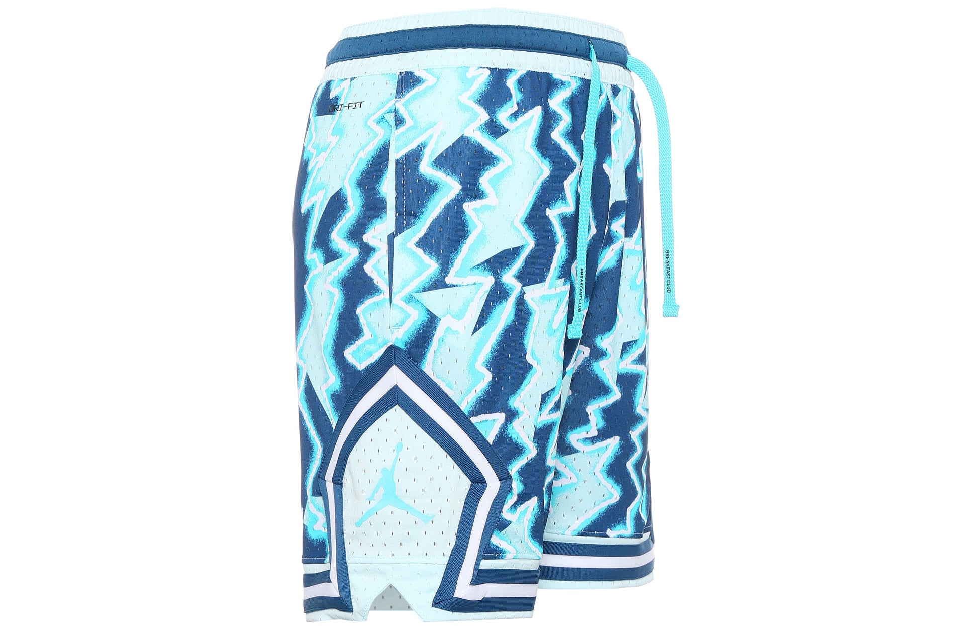 Air Jordan Dri-FIT Contrasting Colors Drawstring Casual Sports Shorts Blue DQ733