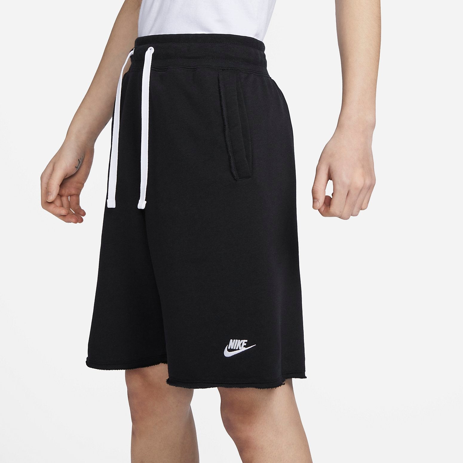 Image of Nike Club Fleece Alumni French terry shorts 'Black' DX0767-010