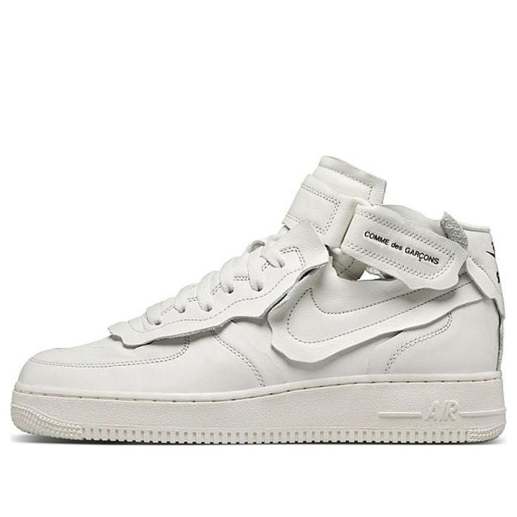 Image of Nike Comme des Garons x Air Force 1 Mid 'Triple White' DC3601-100