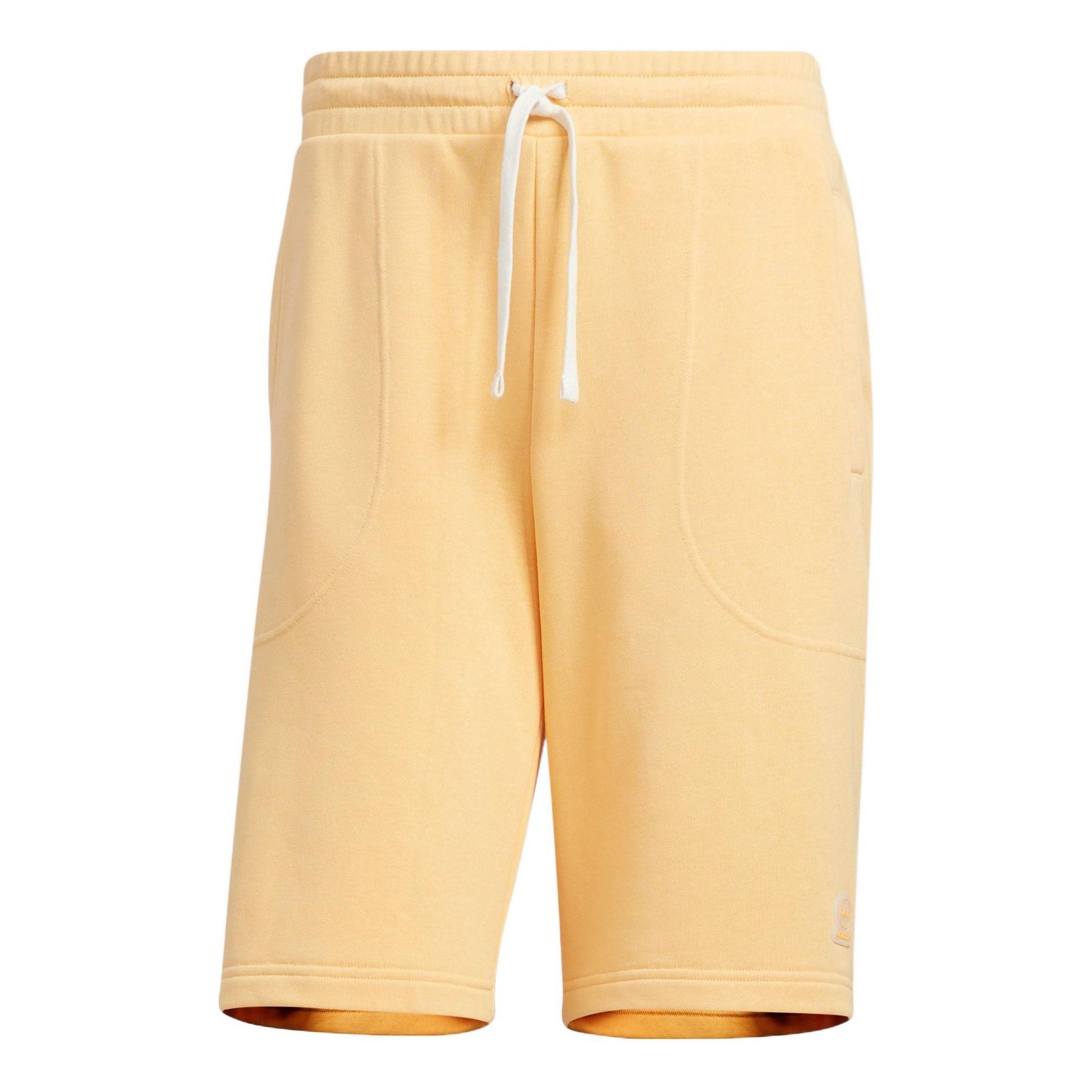Image of adidas neo Solid Color Lacing Casual Straight Shorts Unisex Yellow HS6825