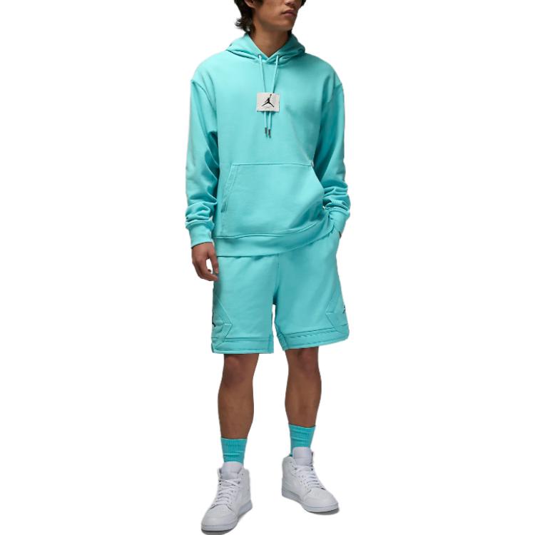 Image of Air Jordan Essentials Statement Fleece Shorts 'Bleached Aqua' DQ7473-464