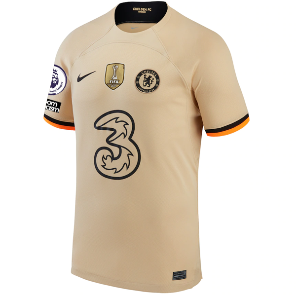 Nike Chelsea Enzo Fernandez Third Jersey w/ EPL + No Room For Racism + Club Worl