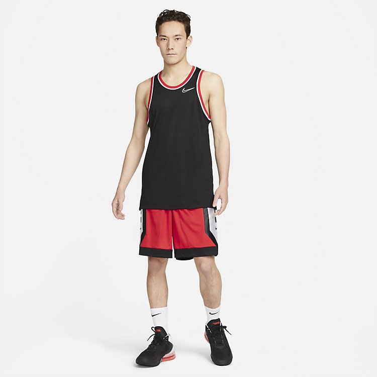 Image of شورت كرة السلة Nike Dri-fit Elite باللون الأحمر الجامعي DH7142-657