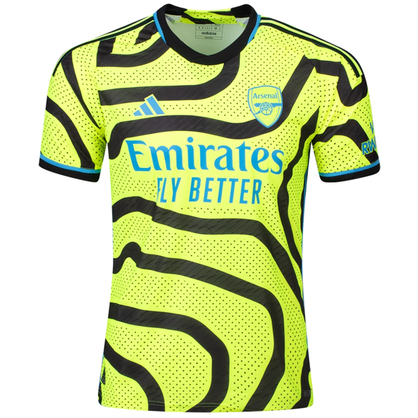 Image of Adidas Arsenal Authentic Away Jersey 23/24 (Team Solar Yellow/Black)