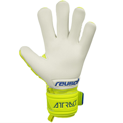 Image of Reusch Attrakt Freegel Gold Finger Support Goalkeeper Gloves (Safety Yellow)