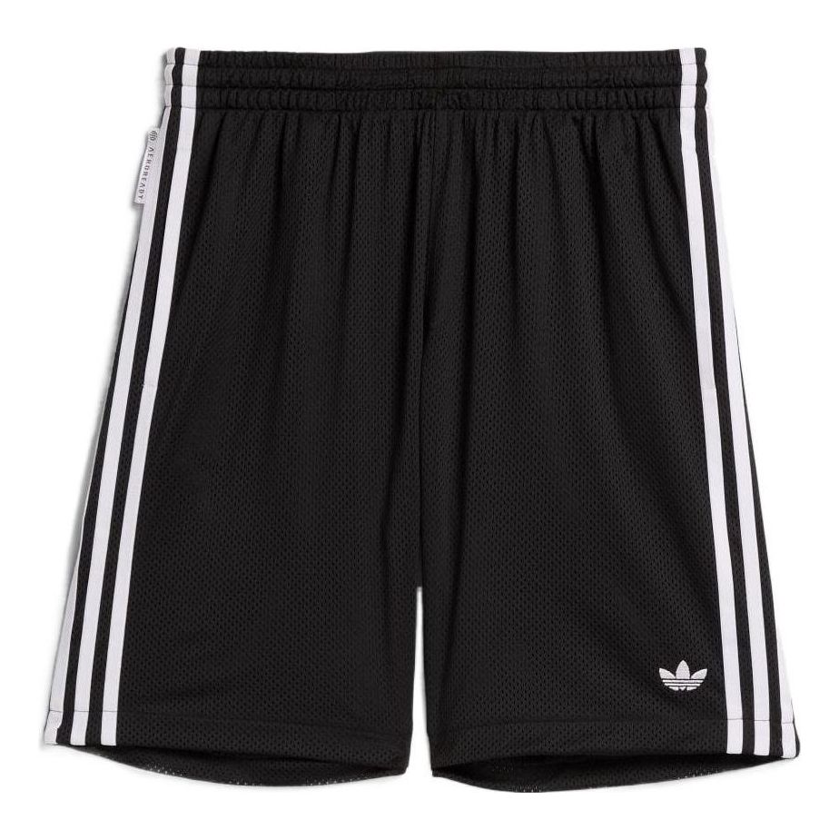 adidas Stripe Micro Mark Casual Straight Shorts Japanese Version Black HC2204