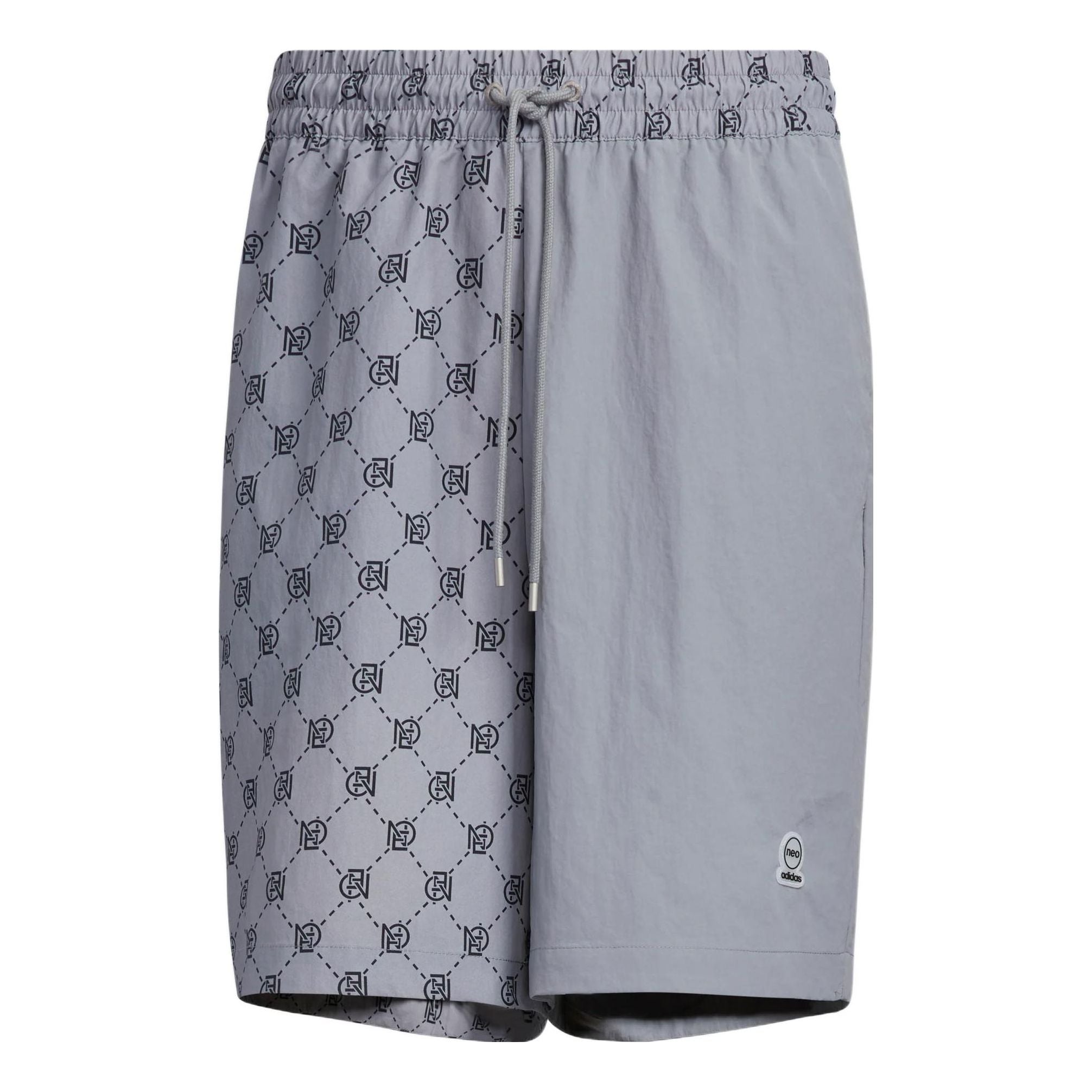 Image of Herren adidas neo Musterdruck Schnürung Casual Sport Shorts Grau IB5847