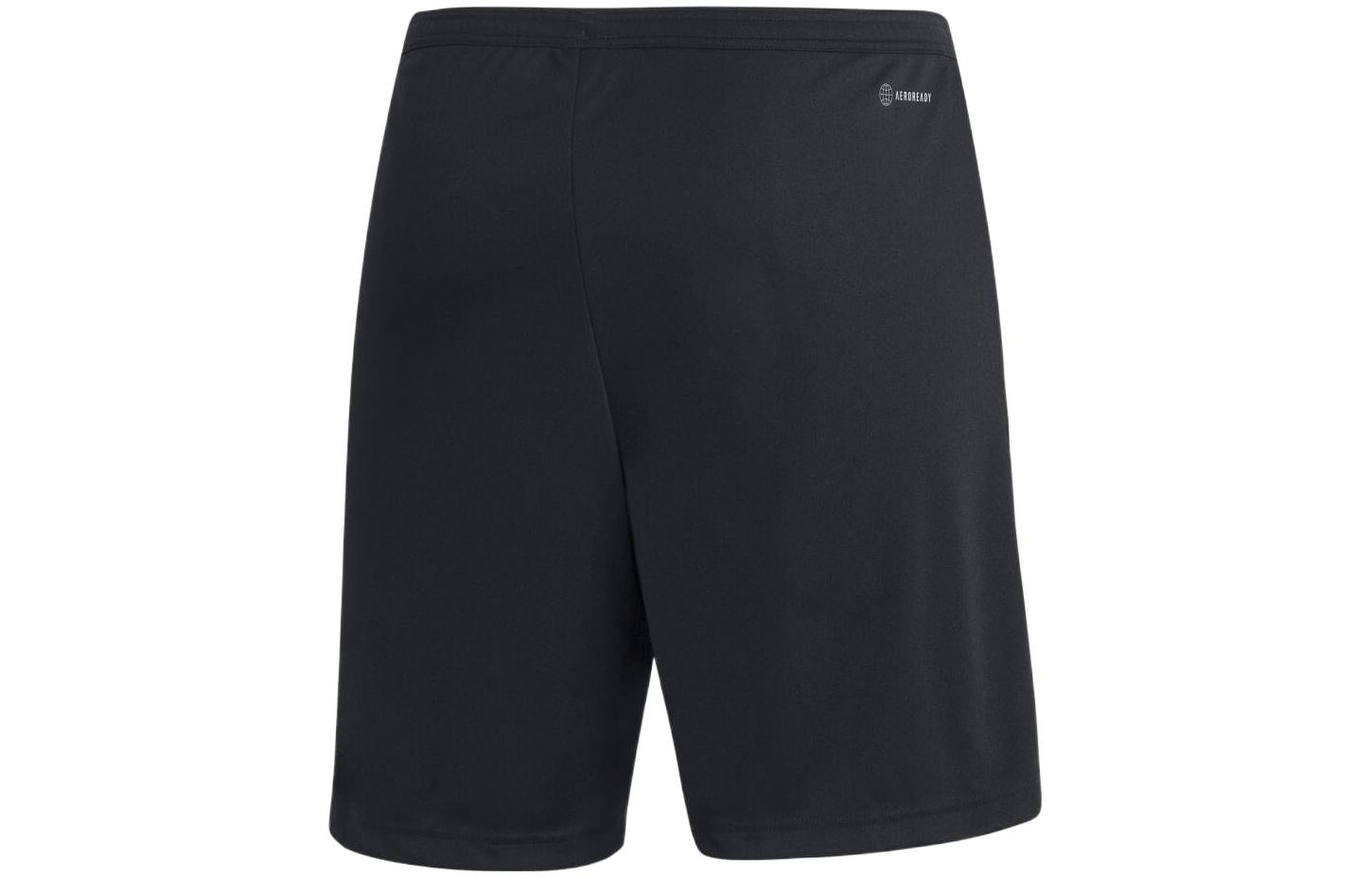 Image of Men's adidas Solid Color Logo Printing Straight Casual Shorts Black H57504