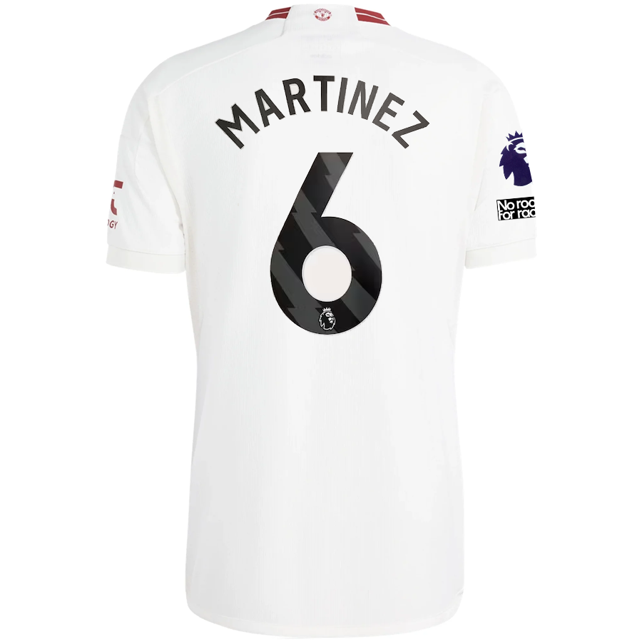 Image of adidas Manchester United Lisandro Martinez Third Jersey w/ EPL + No Room For Rac