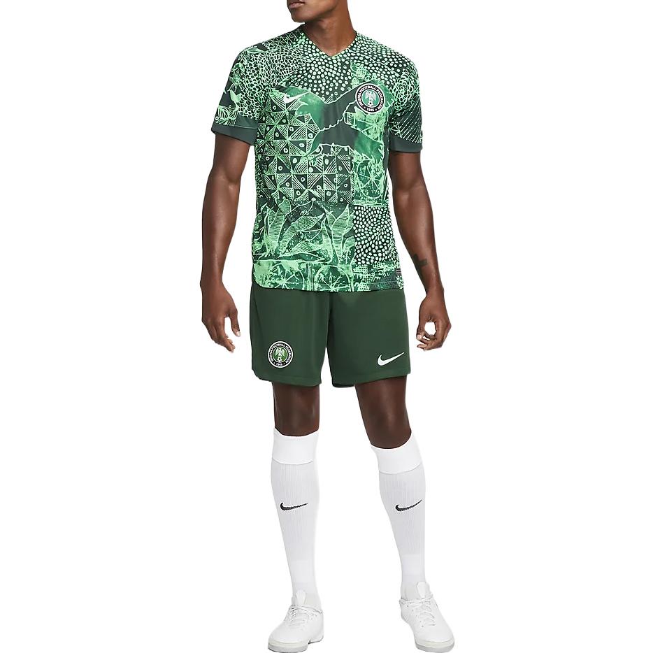 Image of Nike Nigeria 2022/23 Stadium Home/Away Football Shorts 'Green' DN0736-397