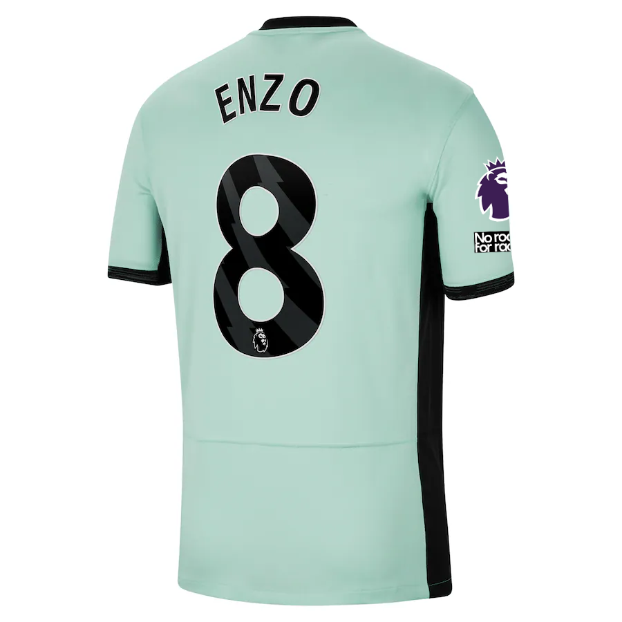 Nike Chelsea Enzo Fernandez Third Jersey w/ EPL + No Room For Racism Patches 23/