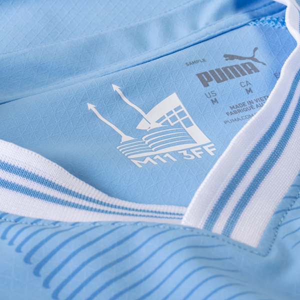 Puma Manchester City Authentic Erling Haaland Home Jersey w/ EPL + No Room For R