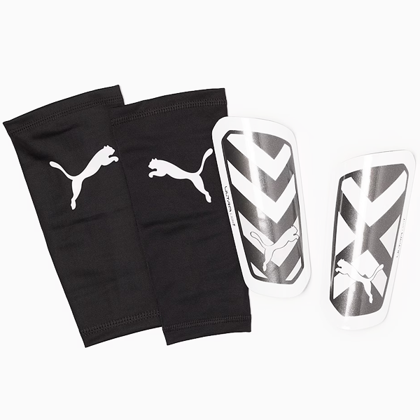 Puma Ultra Light Sleeve Shin Guard (Puma Black/Puma White)