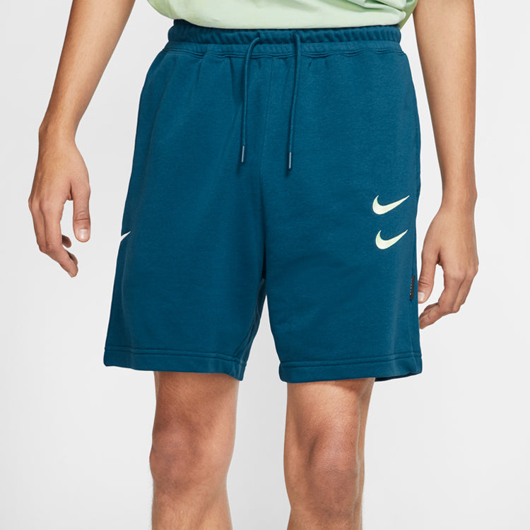 Nike SWOOSH FRENCH TERRY Shorts Blue Green Bluegreen CJ4882-499