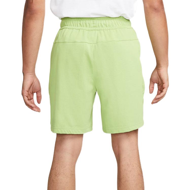 Image of Men's Nike Printing Logo Solid Color Lacing Straight Shorts Green DM6590-332