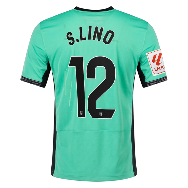 Nike Atletico Madrid Samuel Lino Third Jersey w/ La Liga Patch 23/24 (Spring Gre