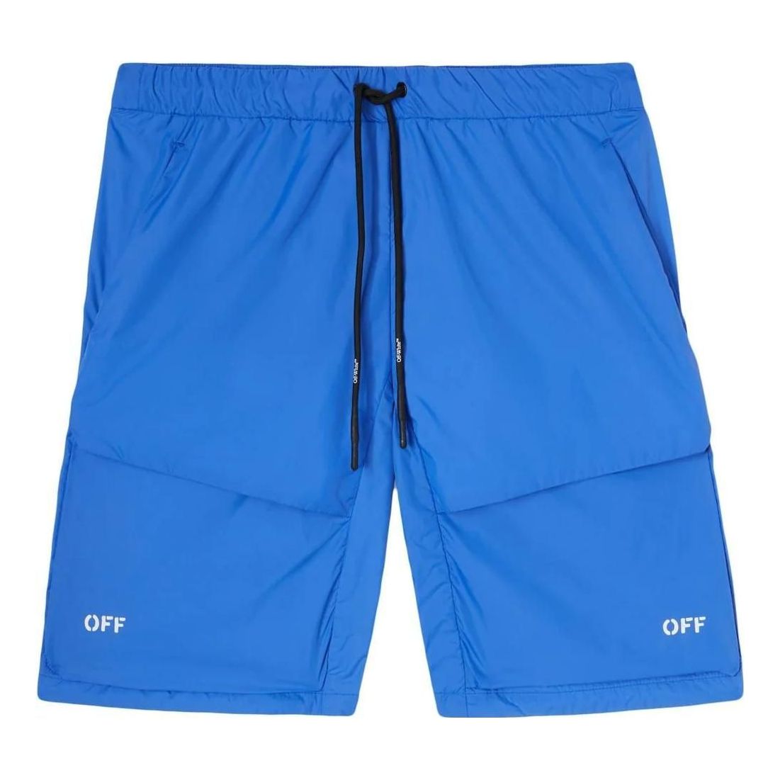 Image of Men's OFF-WHITE FW22 Logo Diagonal Stripes Printing Drawstring Lacing Casual Sho