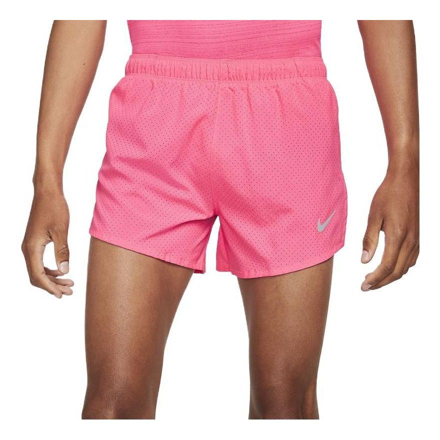 Image of Nike Solid Color Sports Breathable Quick Dry Shorts Unisex Pink CJ7847-639