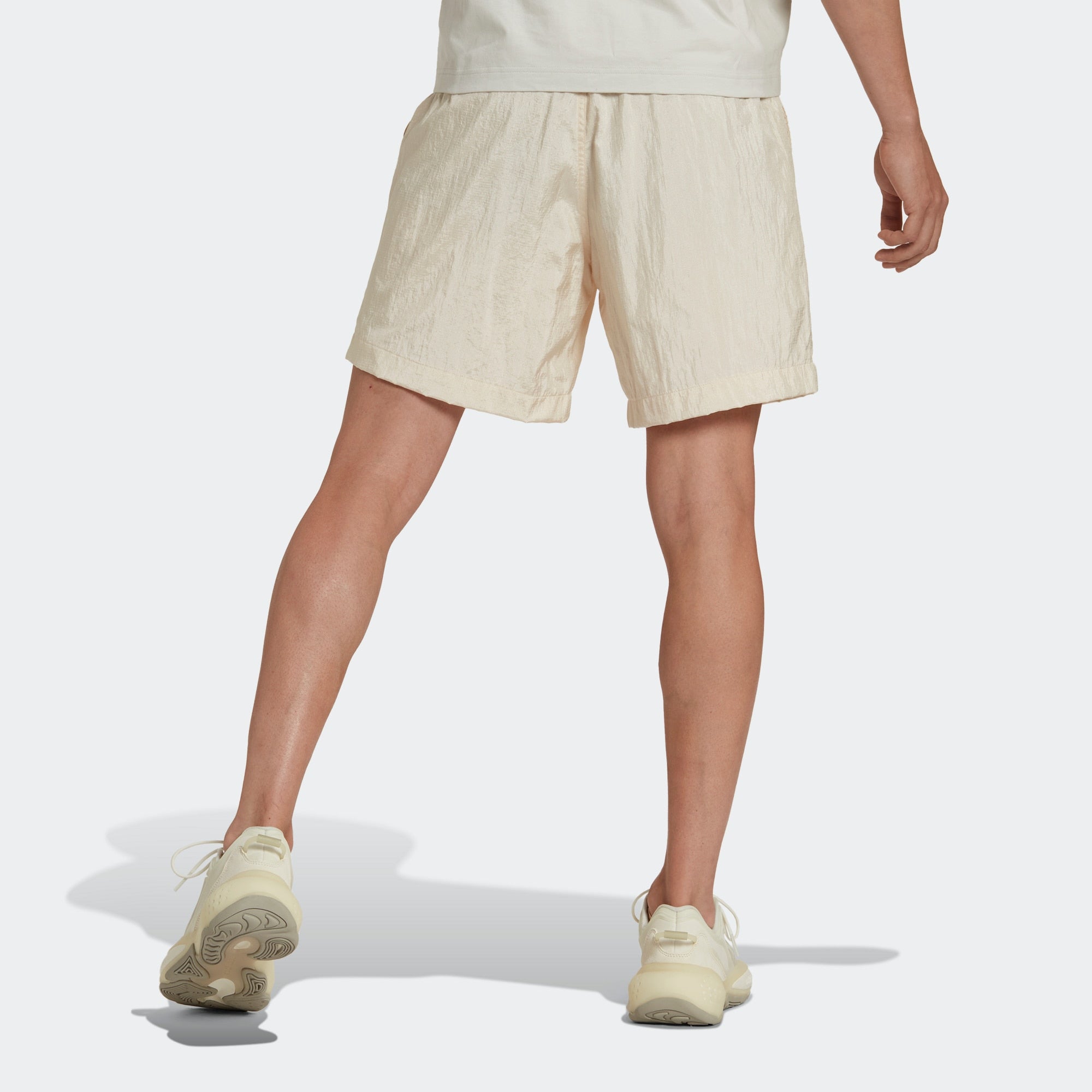 Image of adidas originals Solid Color Casual Sports Shorts Yellow White HK2741