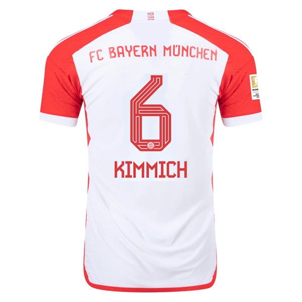 Image of adidas Bayern Munich Authentic Joshua Kimmich Home Jersey w/ Bundesliga Champion